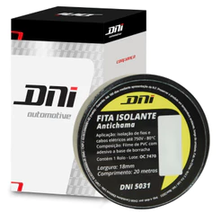 Fita Isolante Pvc Preta - 20m - Dni 5031-10 Unidades