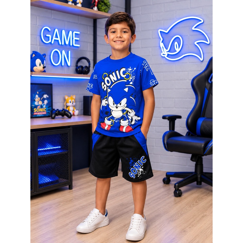 Conjunto Menino Infantil Estampa Moderna – Roupa Masculina Infantil Juvenil