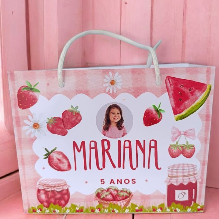 SACOLINHA PICNIC - MONTADA Personalizado | Sacolinha | Lembrancinha | Aniversário PICNIC