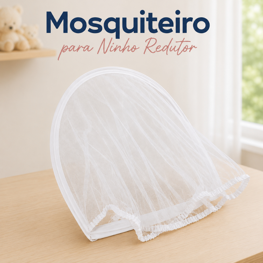 Mosquiteiro para Ninho Redutor de Berço Tela Respirável Proteção Contra Insetos