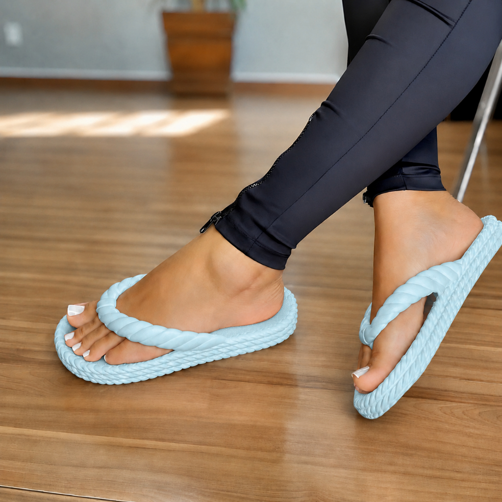 Chinelo feminino Papete Sandália Rasteira  leve confortável elegante durável Macia