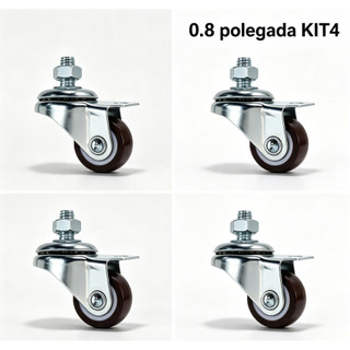 KIT4 mini Rodízios , feitos de material TPE, com 0,8 polegadas e capacidade de carga de 5…