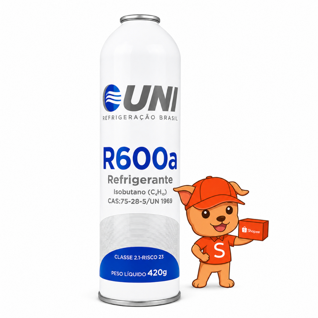 Fluido R600a 420g  Refrigerante Para Geladeira Freezer Refrigeração