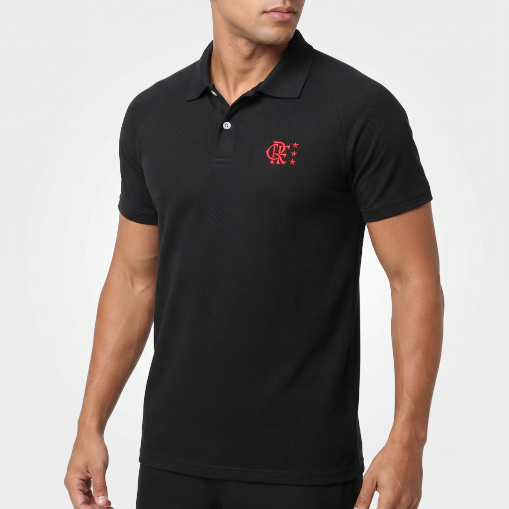 Camisa Polo Flamengo Tradição Masculina Gola Polo Adulto Oficial Torcedor Futebol Original