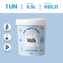 Leite Vegetal NutzMilk 6,5L - Concentrado de Castanha de Caju