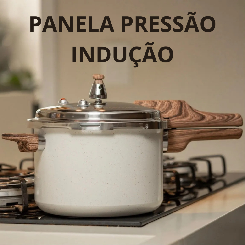 Imagem Panela de Pressão Cerâmica 4,2L Indução Antiaderente