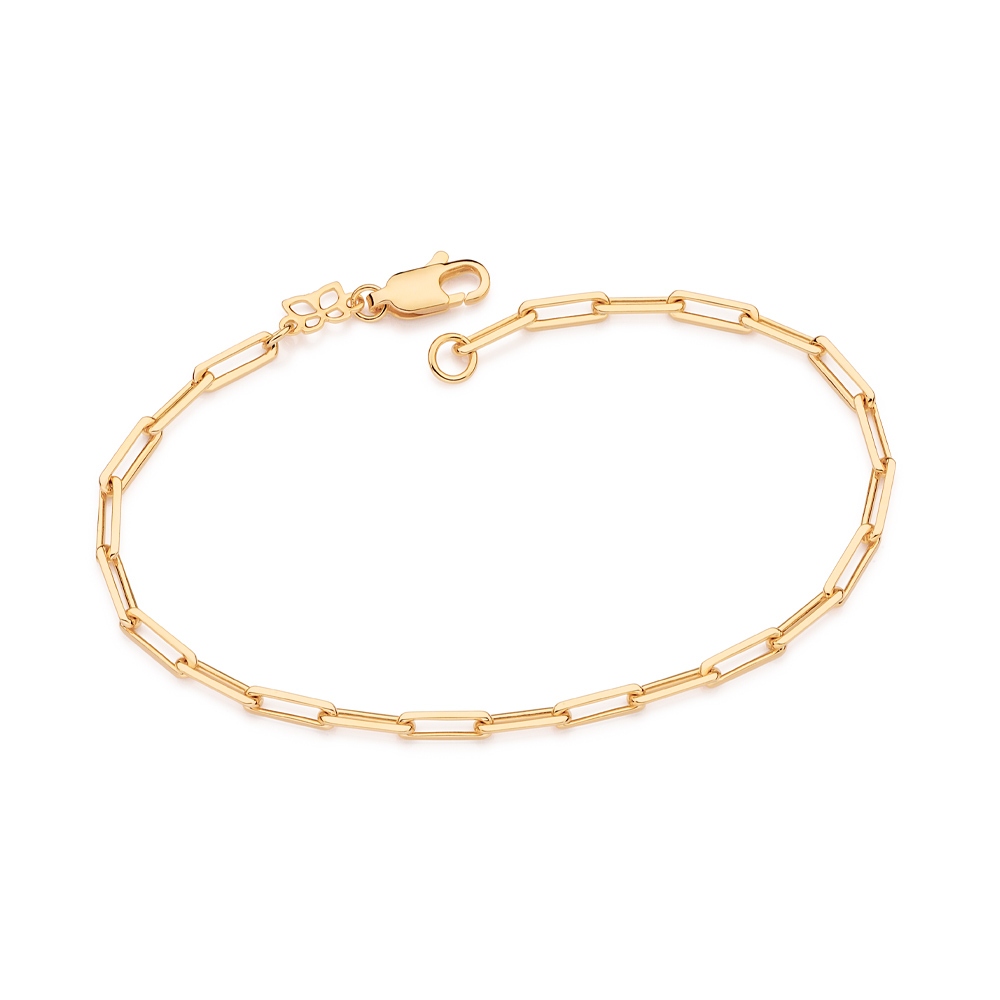 PULSEIRA FORMADA POR FIO ELOS CADEADOS DE 3,2 MM 551691