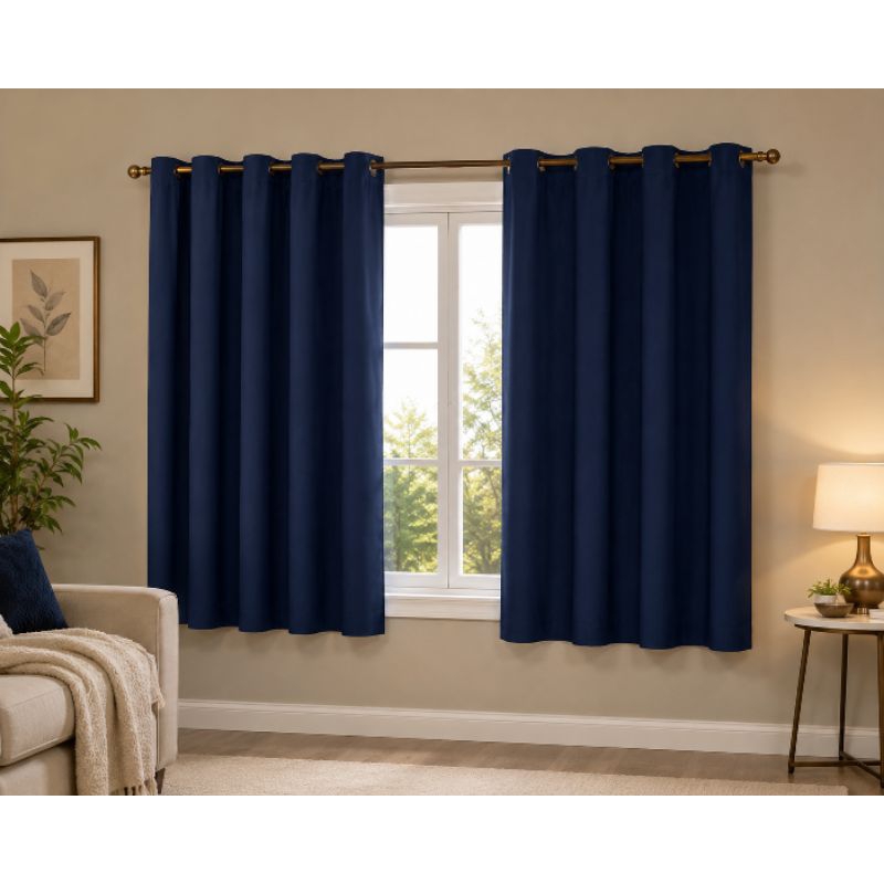 Kit com 02 Cortinas Blecaute 100% Blackout 1,10m x 1,30m PVC.Envio Imediato.Inperdivel