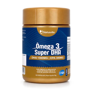 Ômega 3 Super 1.500mg DHA Selo IFOS Concentrado Cápsulas Softgel