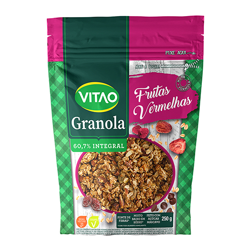Granola Frutas Vermelhas Integral Vitao 250 g