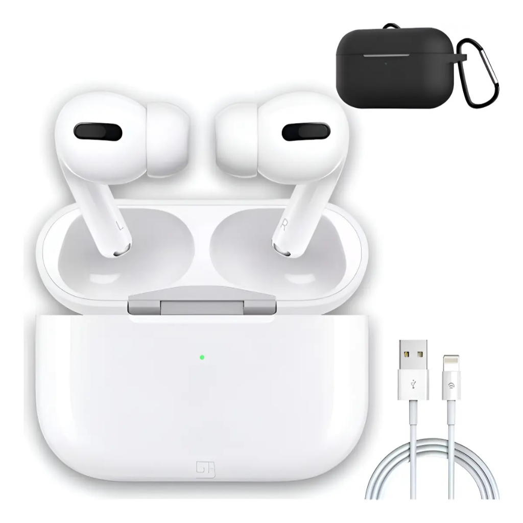 Fone Sem fio Bluetooth Compátivel Airpods Pro 3 Geração Linha Premium Com Cancelamento de Ruídos iPhone e Android