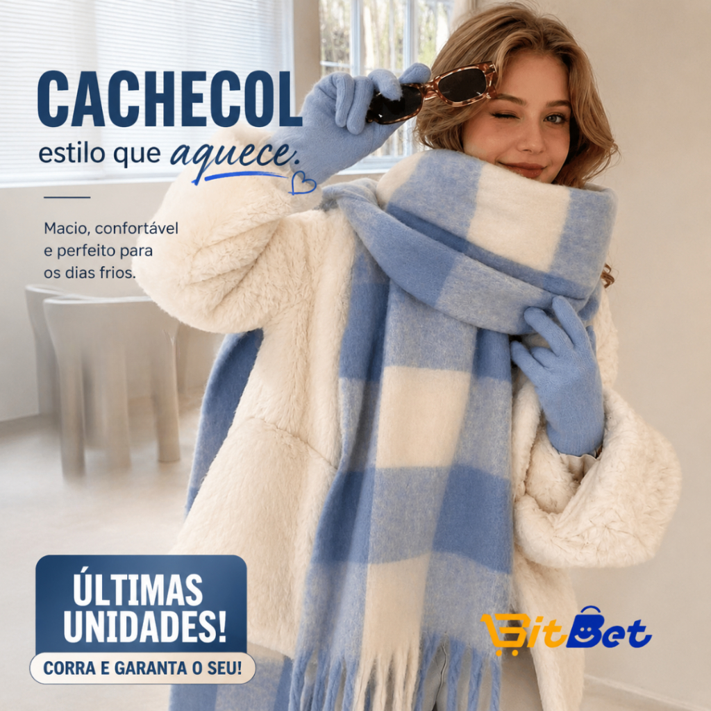 Cachecol Xadrez Feminino Inverno Macio Cachecol de Lã Luxo Quentinho INVERNO-12