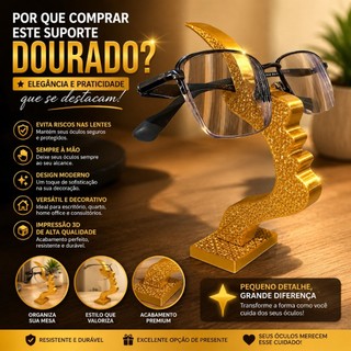 Suporte Expositor de Óculos Decorativo - Rosto Abstrato / Escultura Minimalista