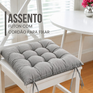 kit 04 e 06 unidades almofada para cadeira 40X40 assento futon Oxford