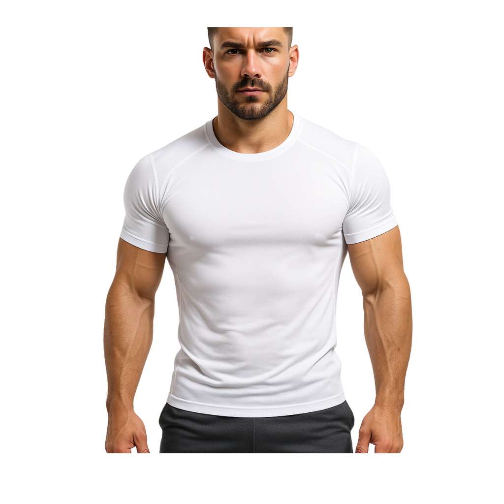 Kit 5 Camisetas Poliéster Masculina Lisa Academia Corrida Casual Esportes Confortável