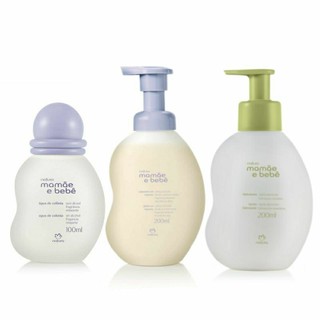 Kit Mamãe e Bebê Colônia e Sabonete em Espuma Relaxante + Hidratante Mamãe e Bebê Tradicional