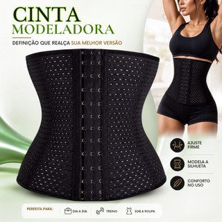 Cinta Elastique Modeladora De Alta Compressão Redutor Afina Cintura