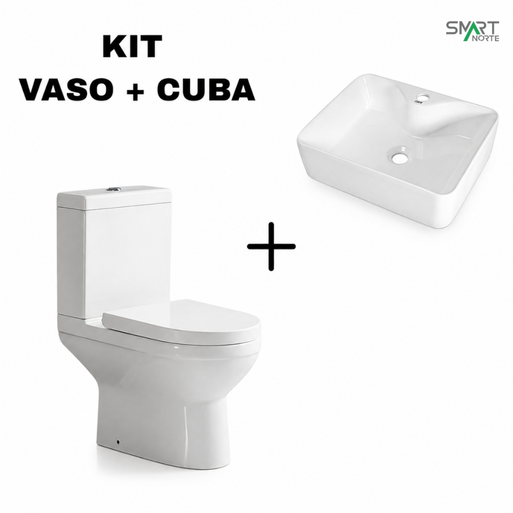 Kit Cuba Jamari 48x38 + Vaso Sanitário Smart Fit