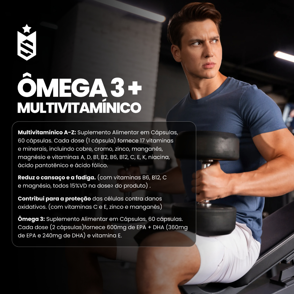 Kit Multivitamínico + Ômega 3 Bem-Estar Diário - Soldiers Nutrition · foto 2