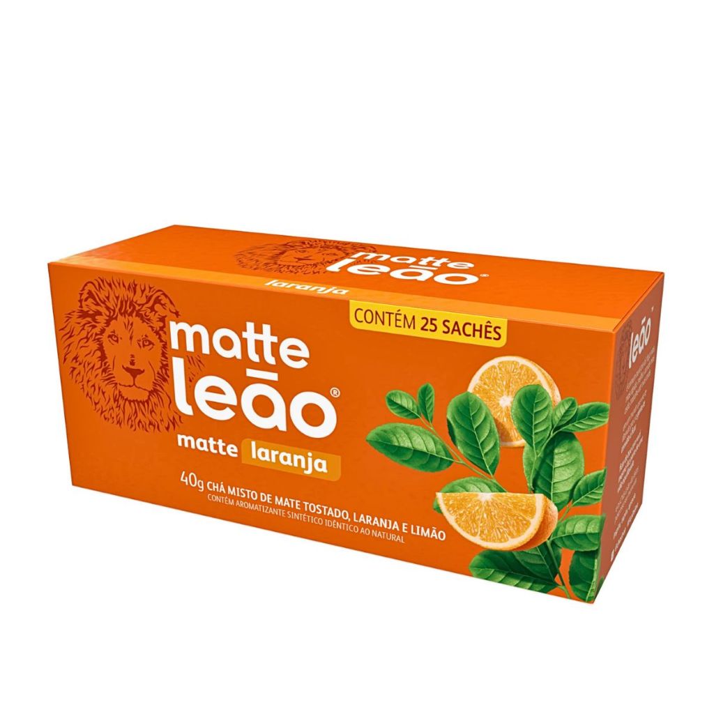 Chá Matte Laranja Leão 25 Sachês