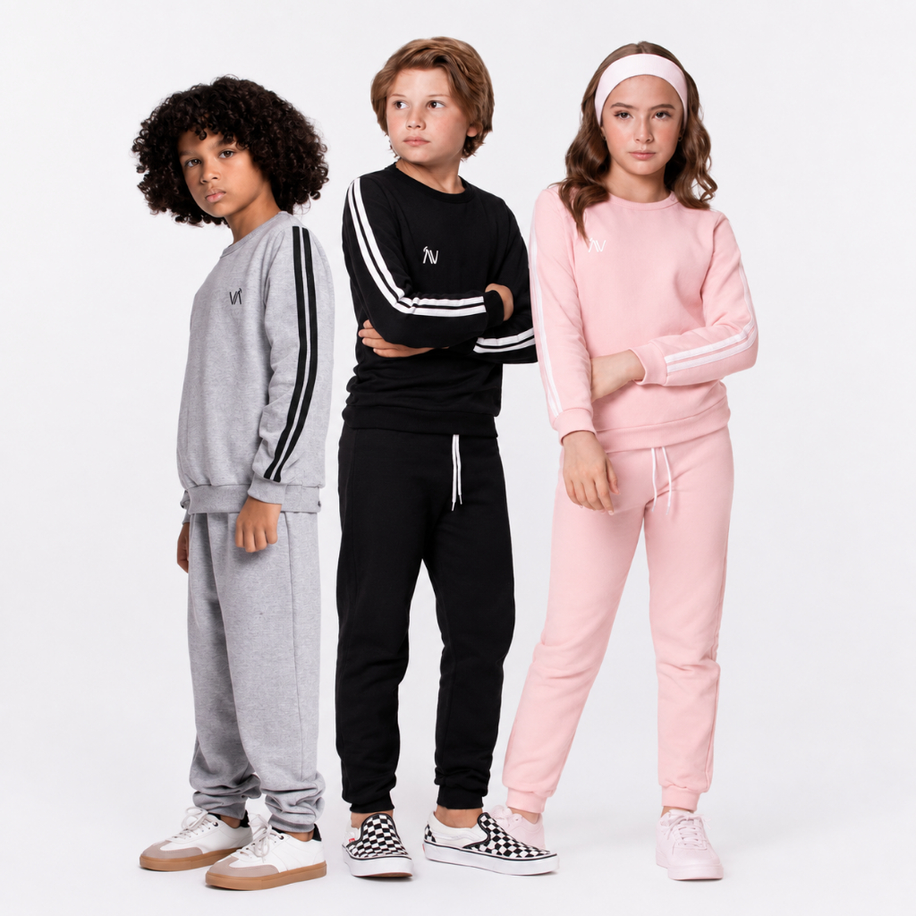 Conjunto Moletom Infantil Detalhe Faixas