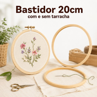 Bastidor de Madeira Com ou Sem Regulador Bordado , Artesanato, Decoração .