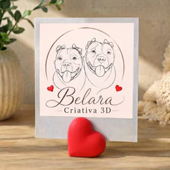 Suporte Foto Polaroid Coração kit com 5 10 15 20 30 unidades decoração