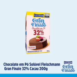 Fleischmann Gran Finale Chocolate Em Pó 32% Cacau 200G