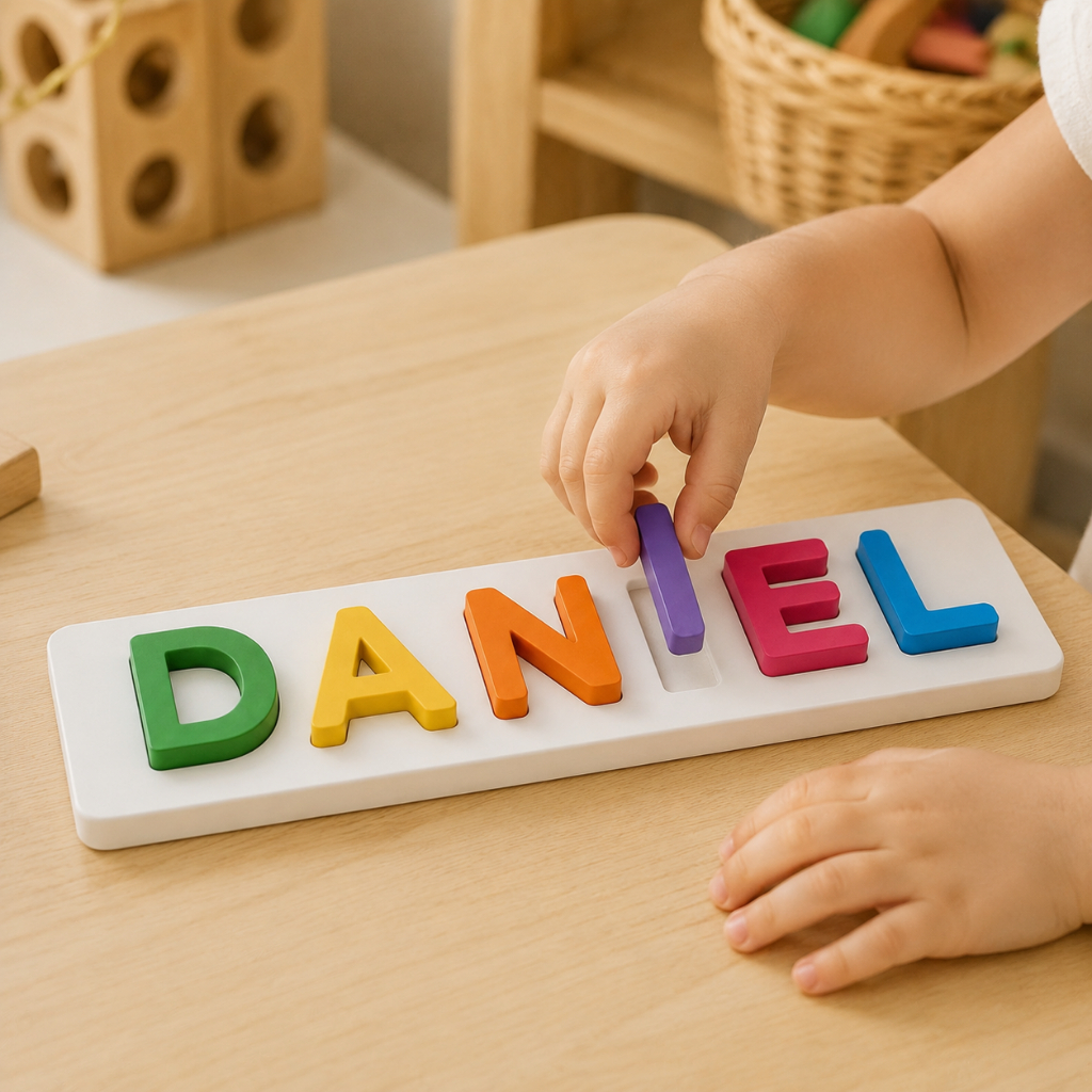Nome Personalizado Quebra Cabeça o Nome Alfabetização Educativo Presente Montessori Lembrancinha de Aniversário