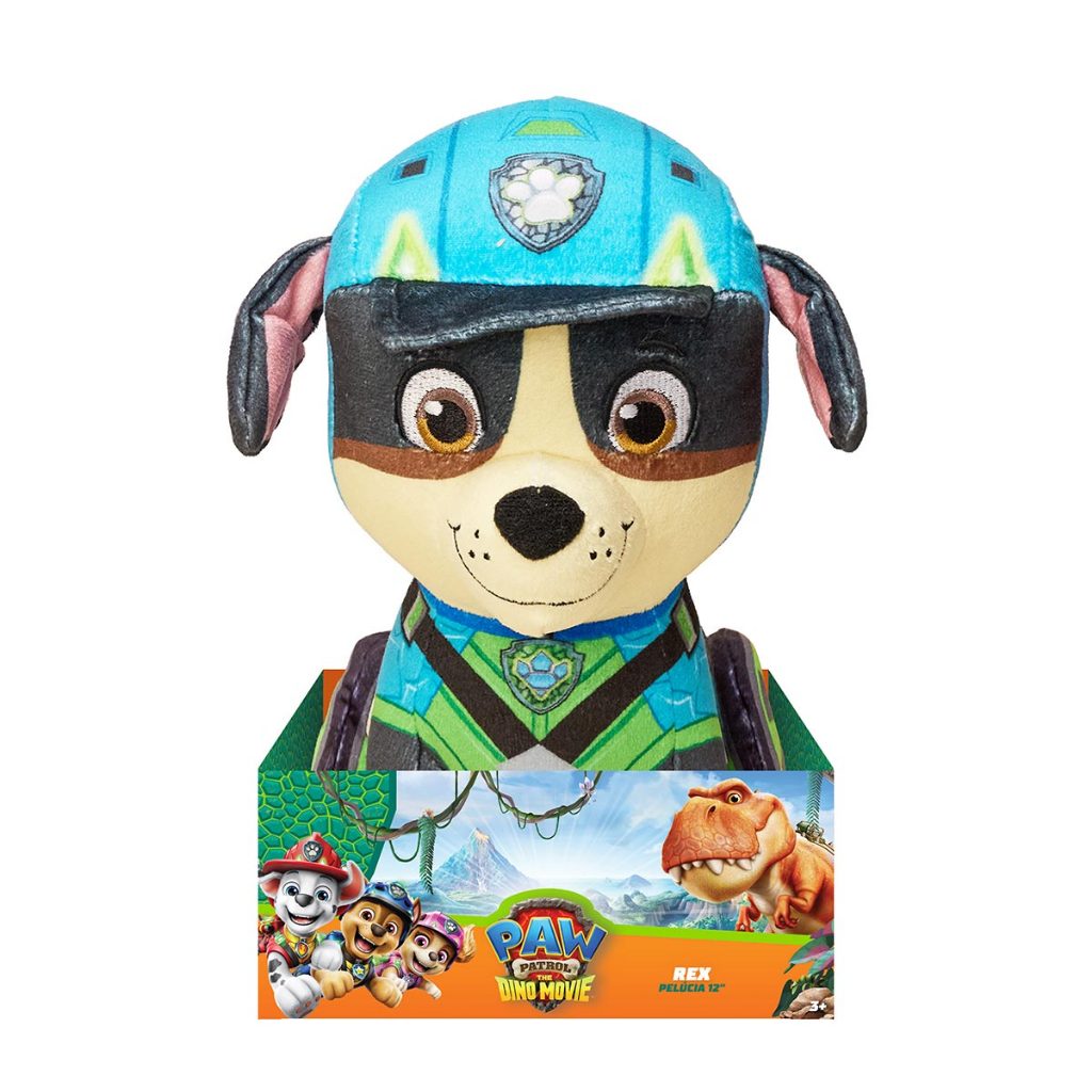 Pelúcia Rex de 30cm - Patrulha Canina: Uma Aventura Dino