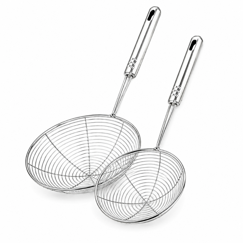 Escumadeira Fritura Inox Batata Pastel Resistente