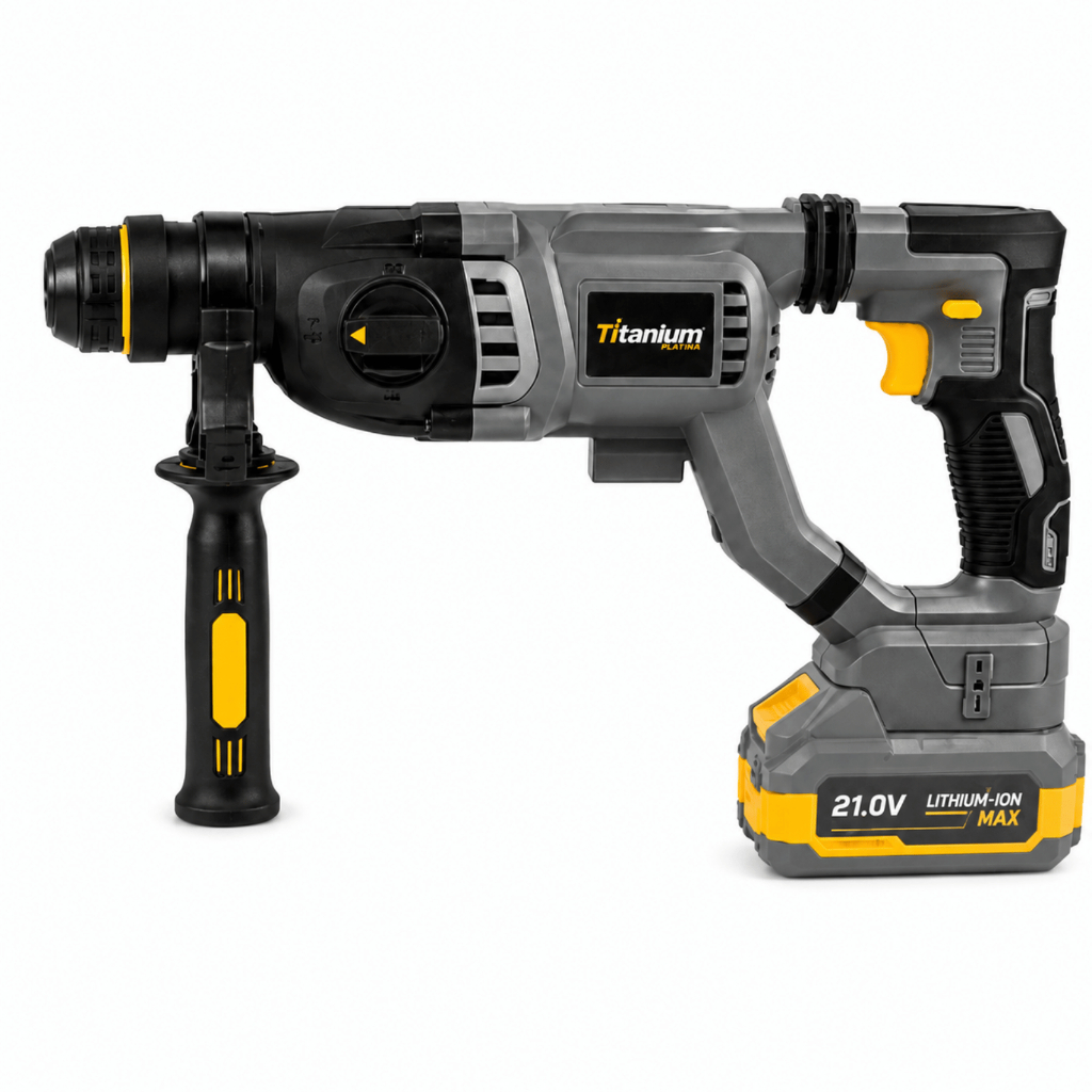 Martelete Perfurador Rompedor 21V Brushless SDS Plus 3,2J Sem Bateria Titanium Platina