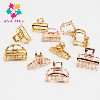 KIT 12 peças Piranha  P  média Dourada e  rose de metal vários modelos blogueira