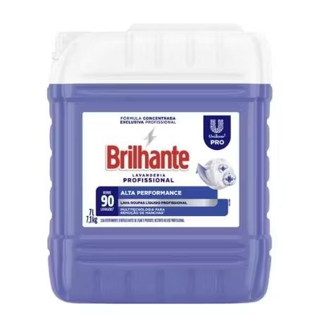 Lava Roupas Líquido Brilhante 7 Litros - Alta Performance