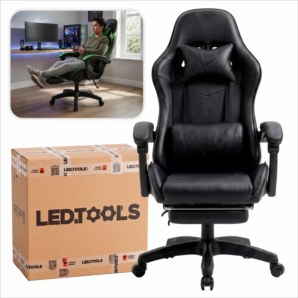 Cadeira Gamer Ergonômica para Escritório Home Office Estudo e Jogos