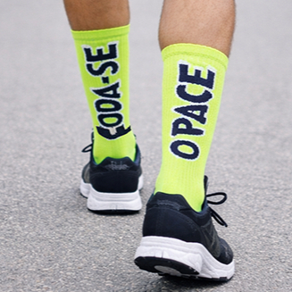 Meia esportiva Foda se o Pace POLIAMIDA para corrida, fitness, treino, UNISSEX(ENVIO RÁPIDO)