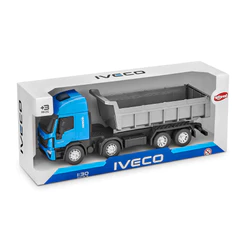 Caminhão Miniatura IVECO Teto Alto Bi-Truck Basculante