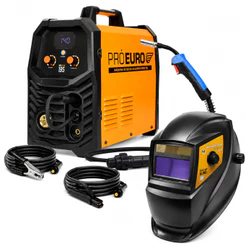 KIT Máquina Multiprocesso 4 em 1 MIG 195 Bivolt C/S GÁS e Máscara Automática PCR 912 - Pró Euro