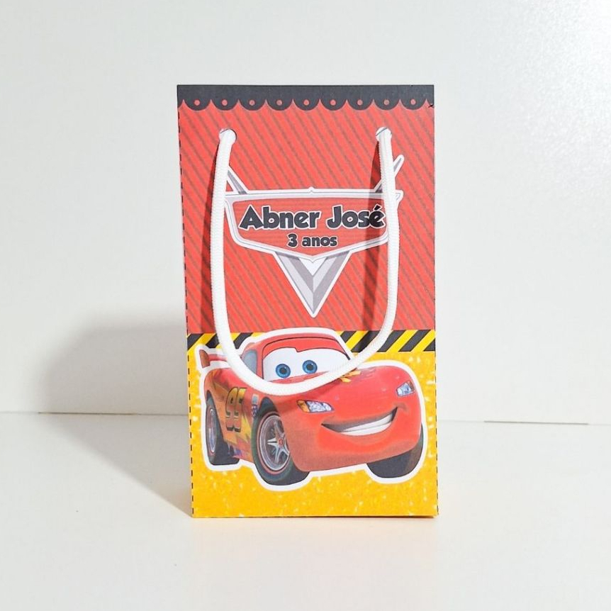 ENVIO RÁPIDO 10~30 Sacolinha Surpresa Personalizada Carros Relampago Mcqueen Lembrancinhas Aniversário Maletinha