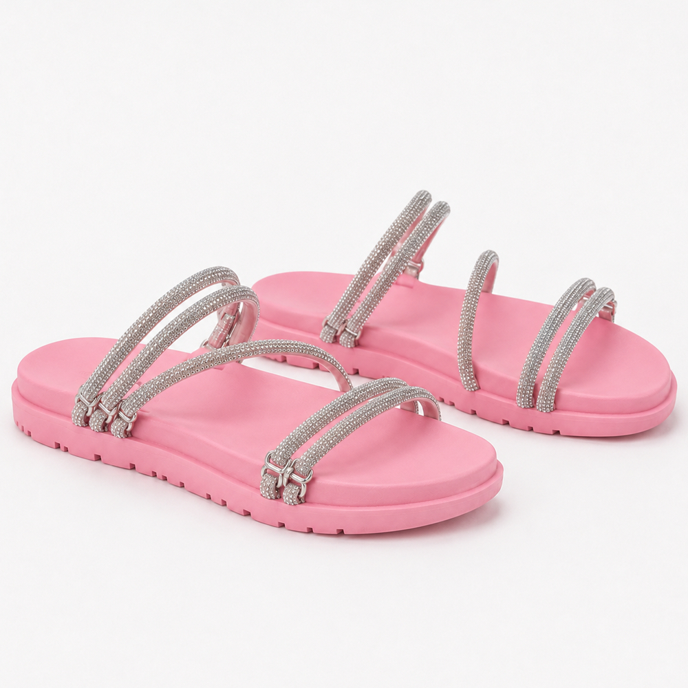 Sandalia Papete Infantil Feminina Macia Ergonomica Nuvem Birken Chinelo Feminino Rasteira Criança