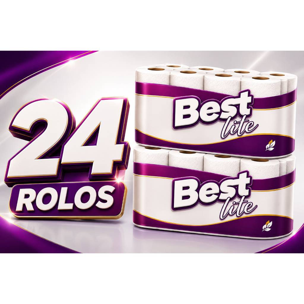 Papel Higiênico Folha Dupla 20m (Kit ou Unitario) Best Lite Leve + Pague -