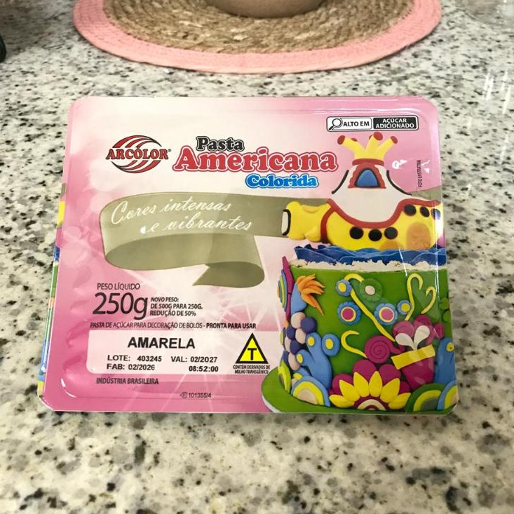 Pasta Americana Amarela - 250g - 1 unidade - Arcolor - Rizzo