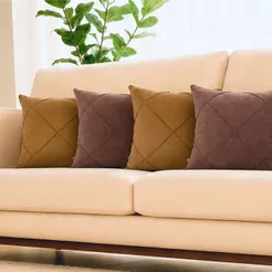 Capas de Almofada 40x40 Suede Decorativa para Sofá Sala Quarto Macia com Zíper Luxo