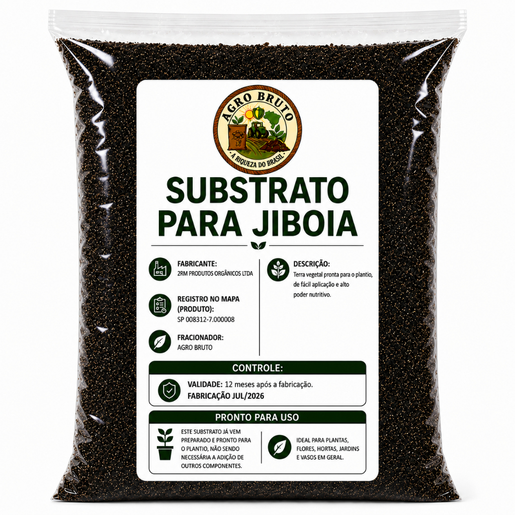 Substrato Orgânico para Jiboia Pronto para Uso | Turfa Casca de Pinus Cinzas Vegetais para Vasos
