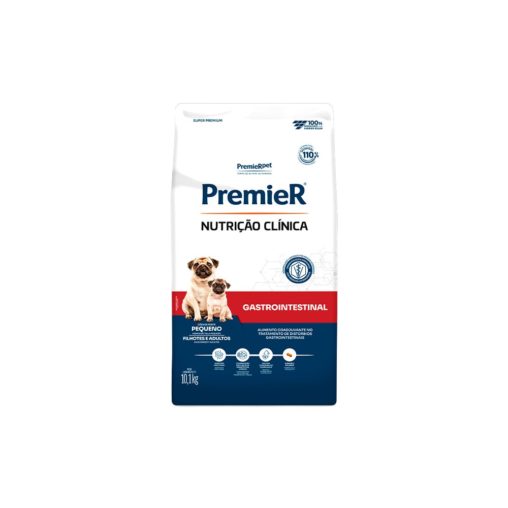 Ração Premier Nutrição Clínica Gastrointestinal Cães Raças Pequenas 10,1 kg