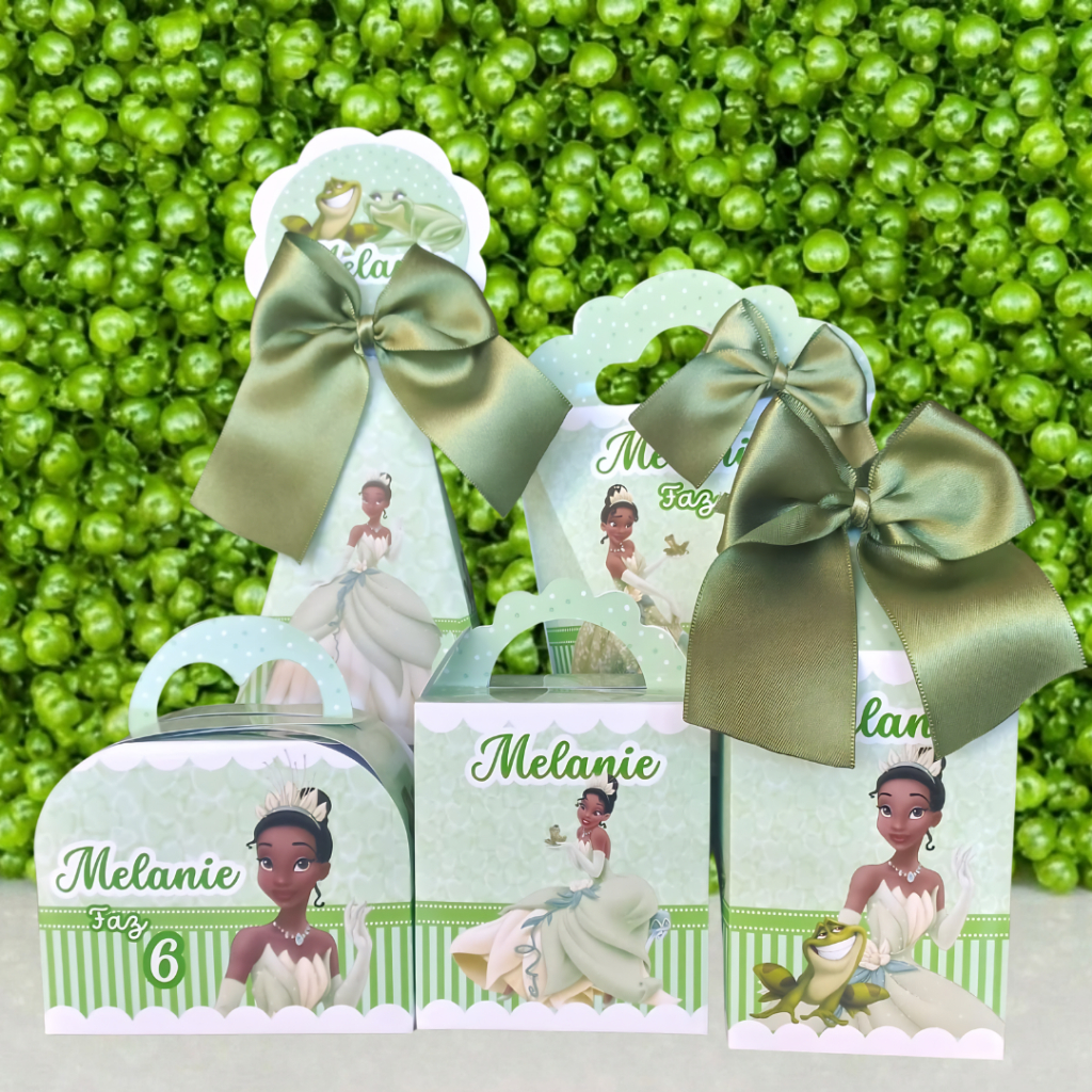 KIT CAIXINHAS PERSONALIZADAS TIANA