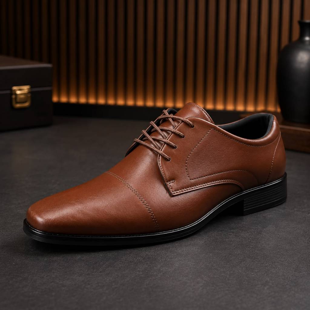 Sapato Social Masculino Elegante Confortável Derby Casual