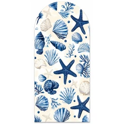 Painel De Decoração Romano 2m X 1m fundo do mar conchas - Veste Fácil