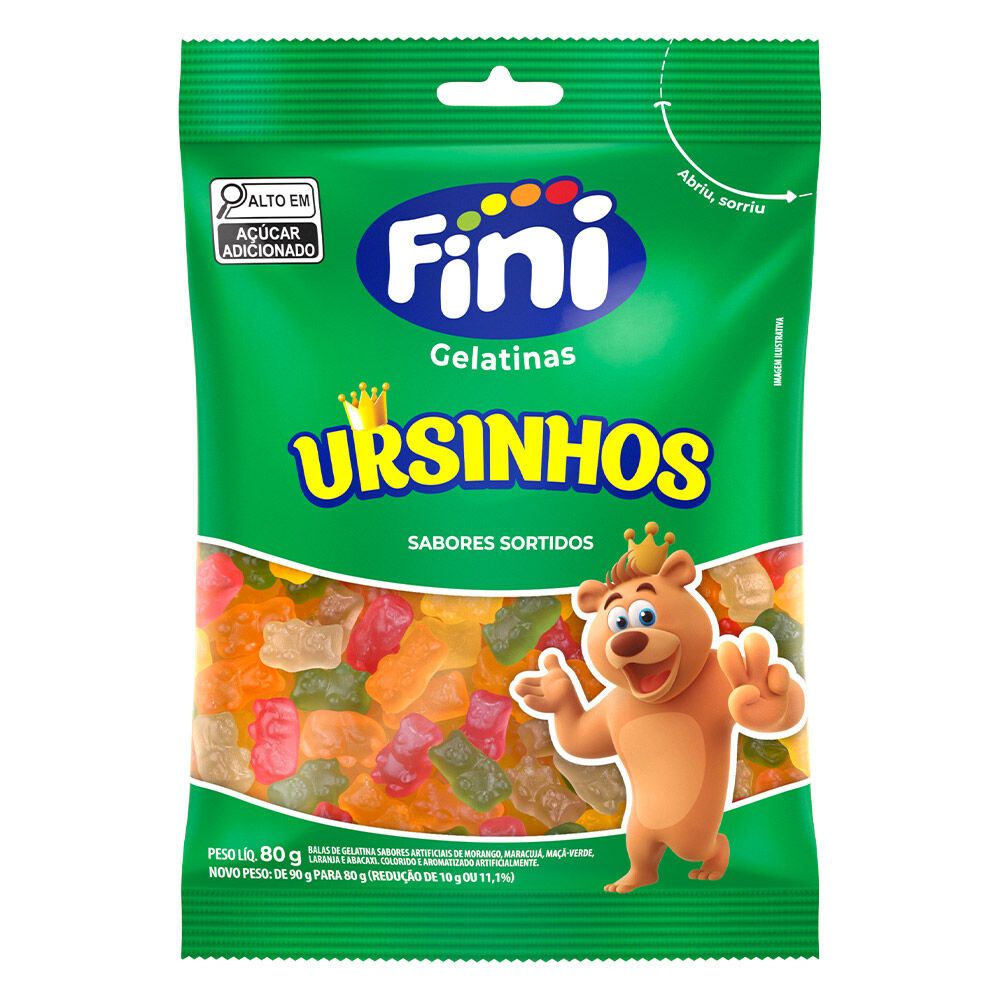 Fini Ursinhos 80g Bala de Gelatina