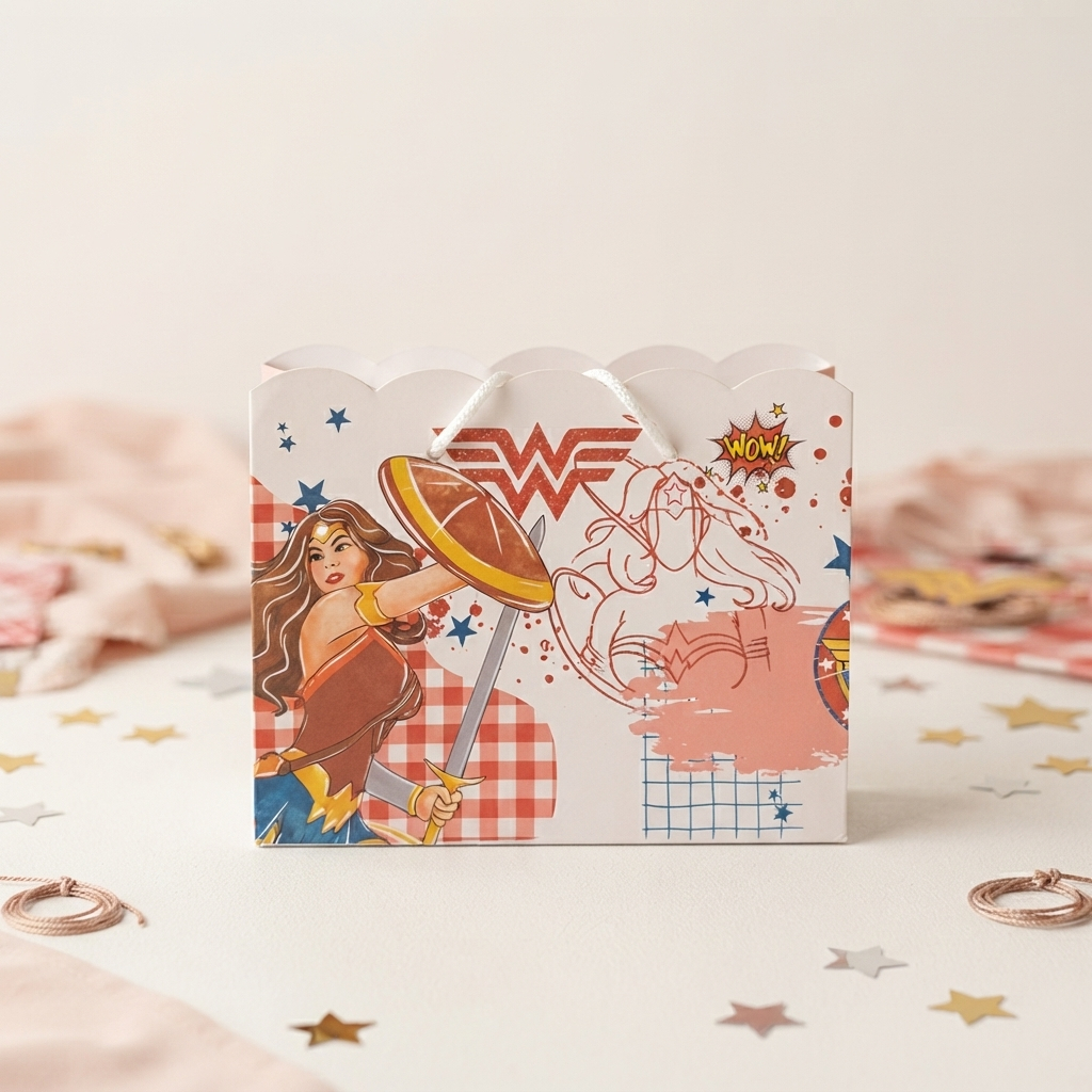 Sacolinhas Personalizadas para Festa Aniversario Lembrancinha Mulher Maravilha